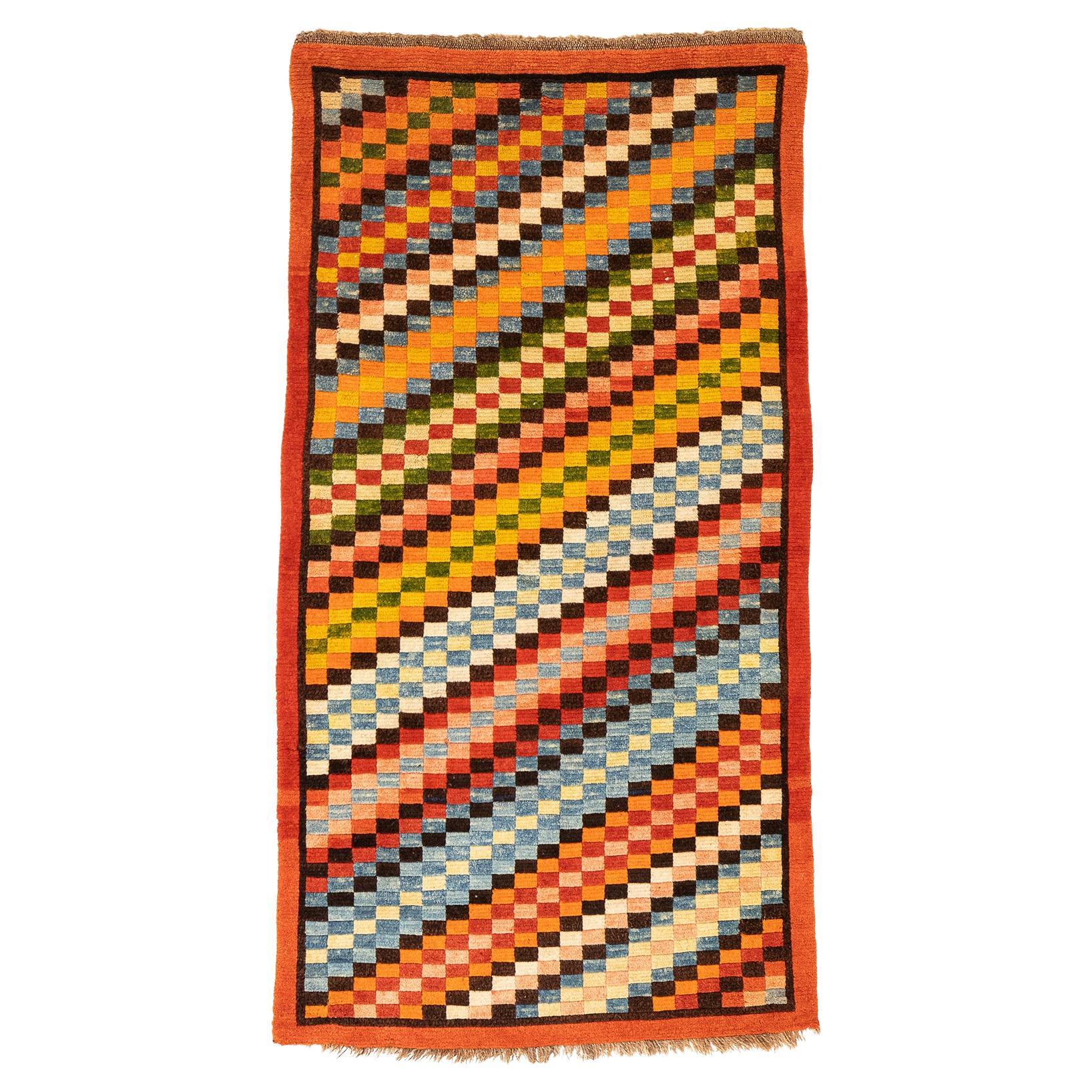 Tibetan Rug Colorful Design For Sale