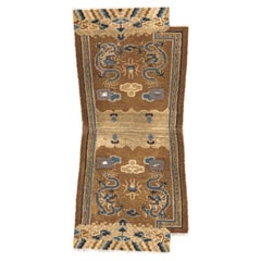Tibetan Rug Dragon Golden Color