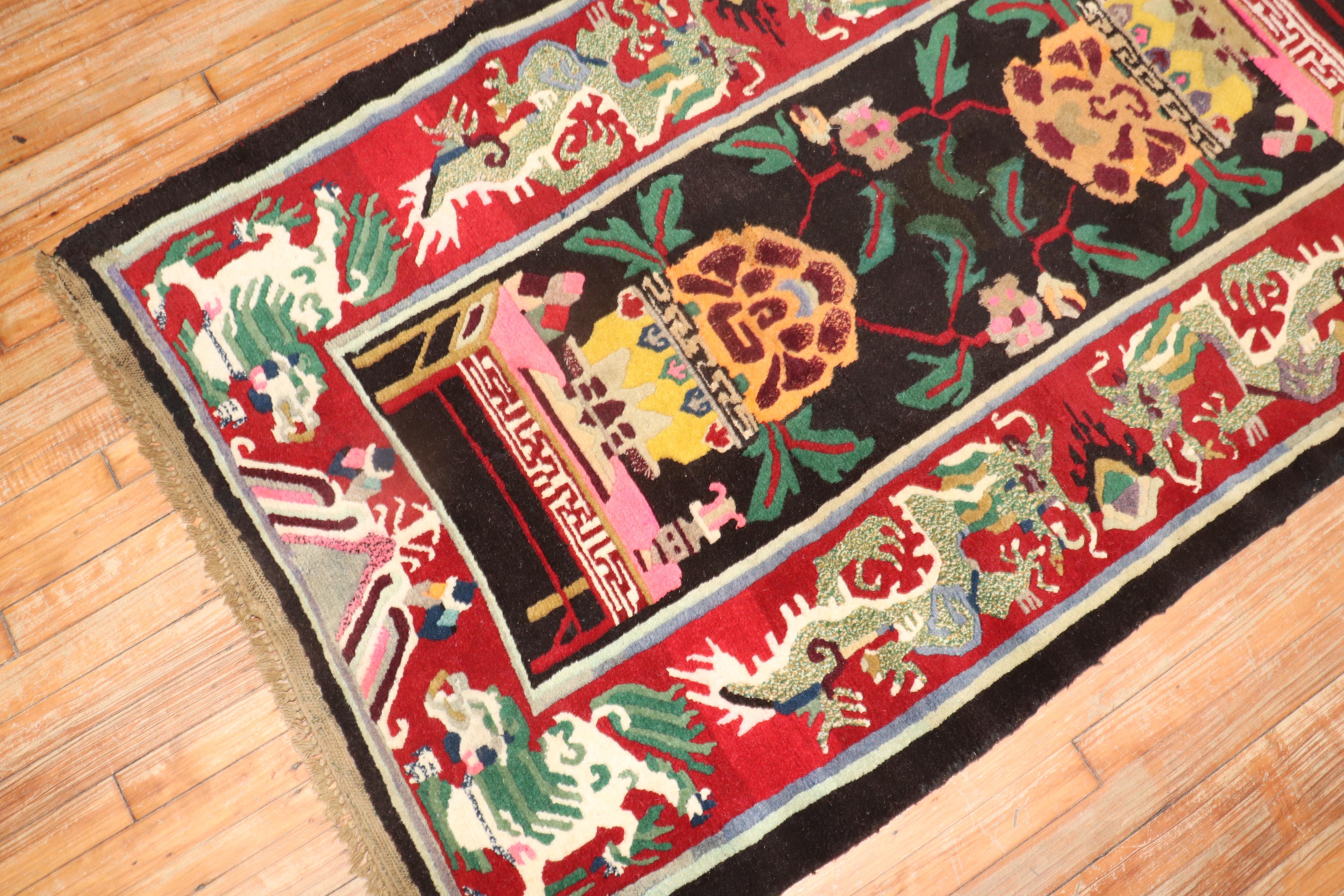 Tibetischer Teppich (Arts and Crafts) im Angebot