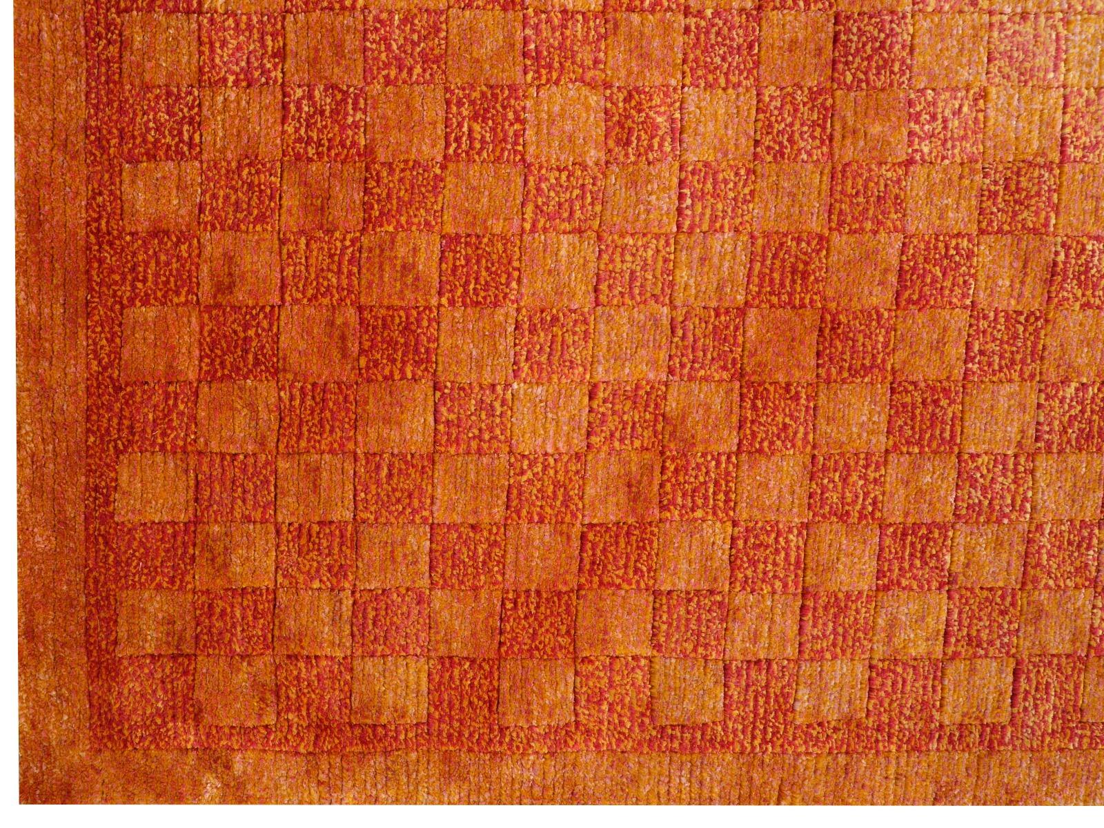 Nepalese Tibetan Rug Hand Knotted Silk Wool Meditation Mat Kampa Dzong Djoharian Design For Sale