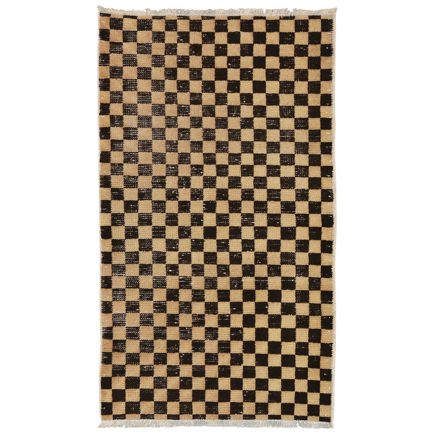 Tibetan Rug Red Field with Stylized Motif Design