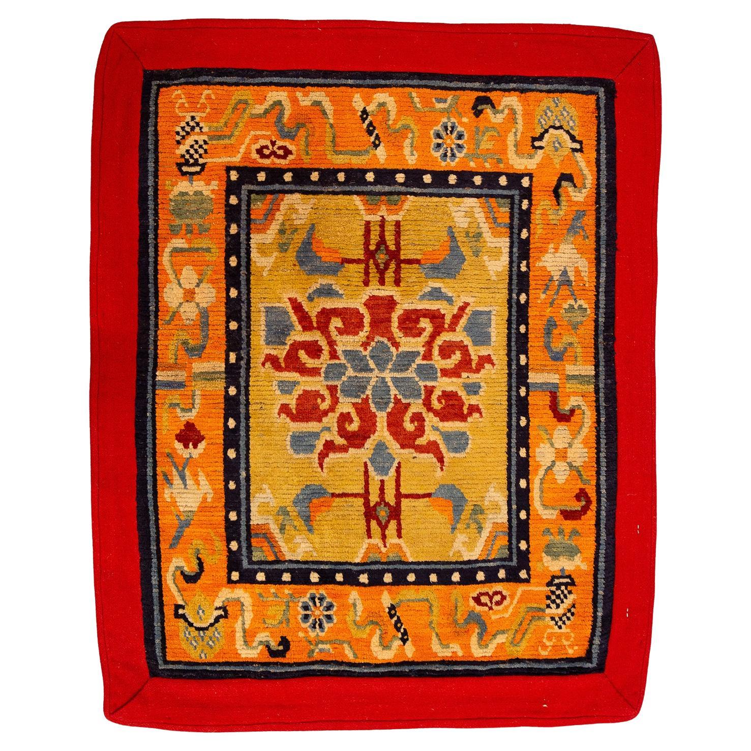 Alfombra Tibetana Pequeña Multicolor