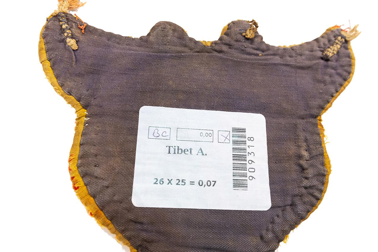 Wool Tibetan Rug Takyab, 19th Century For Sale
