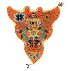 Antique Tibetan Rug Takyab, 19th Century