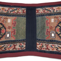Tibetan Saddle Carpet with Scholars' Objects, c. 1900