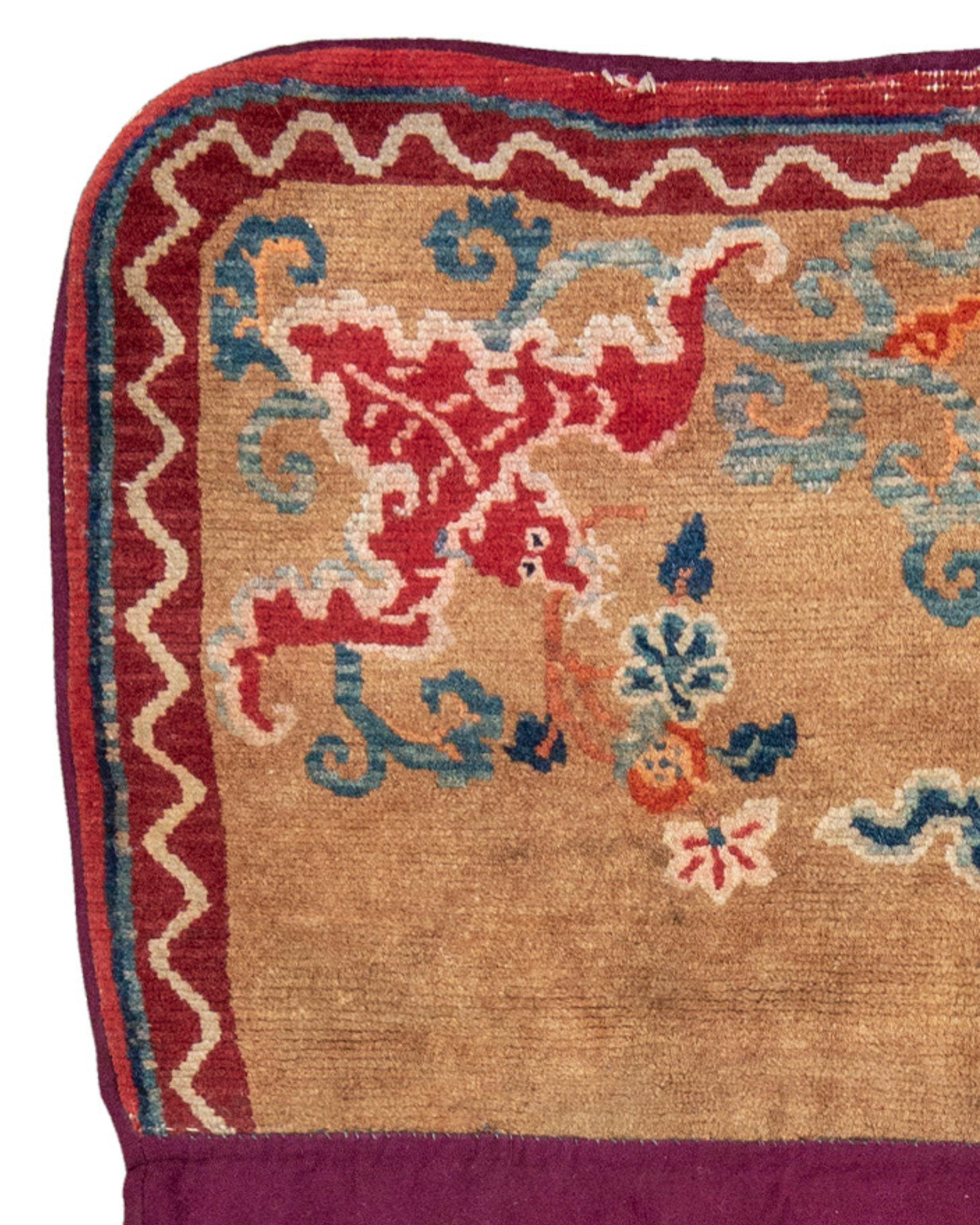 Chinese Tibetan Saddle Cover, Late 19th Century For Sale
