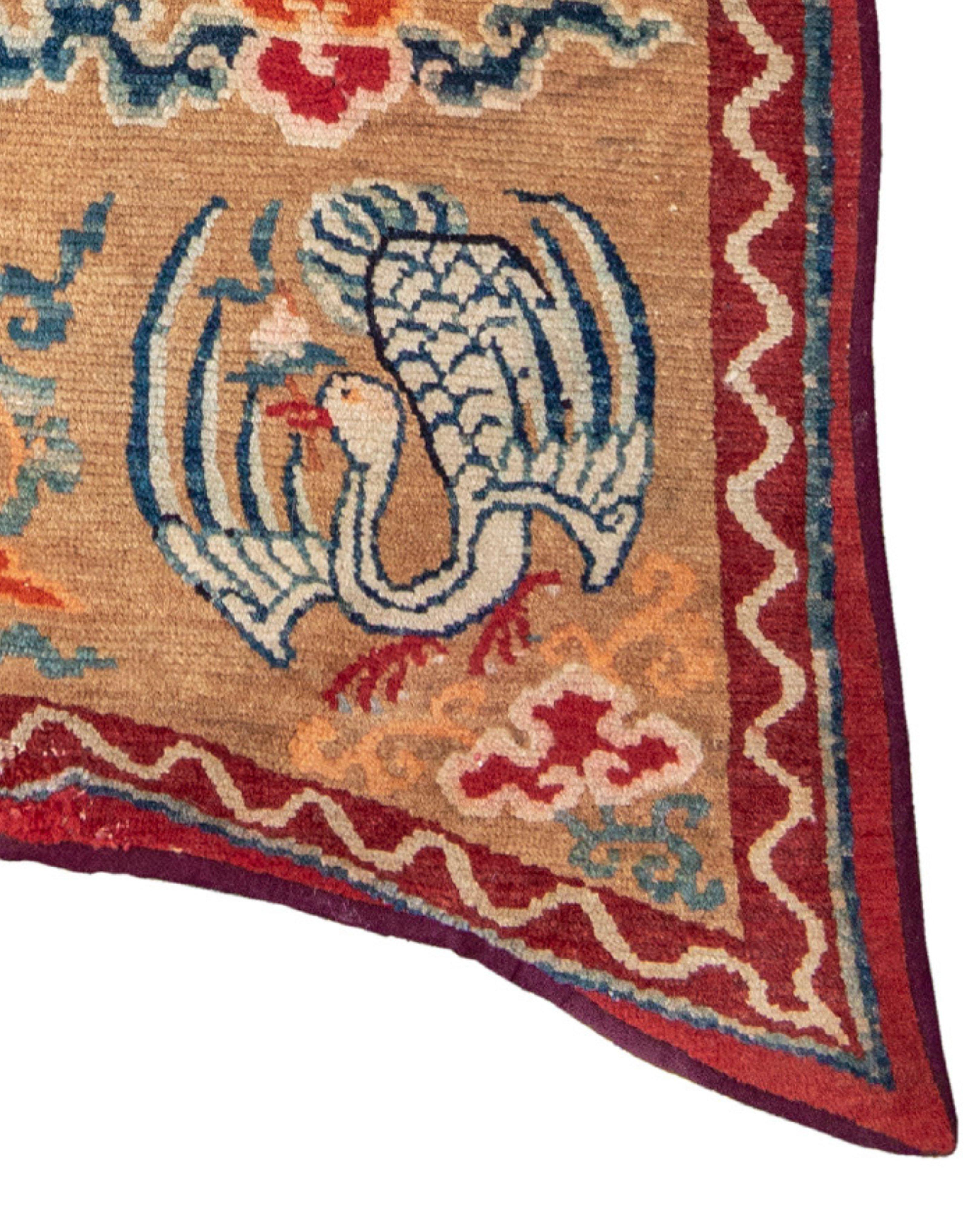 Tibetan Saddle Cover, Late 19th Century In Excellent Condition For Sale In San Francisco, CA