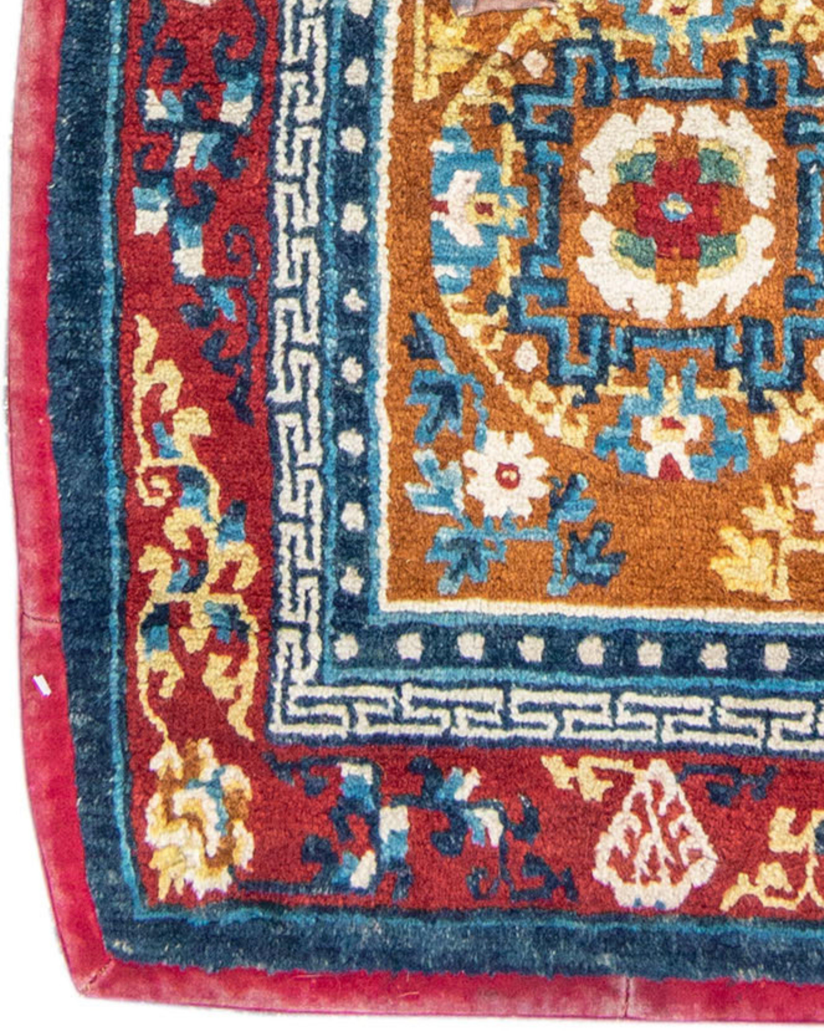 Tibetan Saddle Rug, Late 19th Century In Excellent Condition For Sale In San Francisco, CA