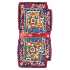 Antique Tibetan Saddle Rug, Late 19th Century