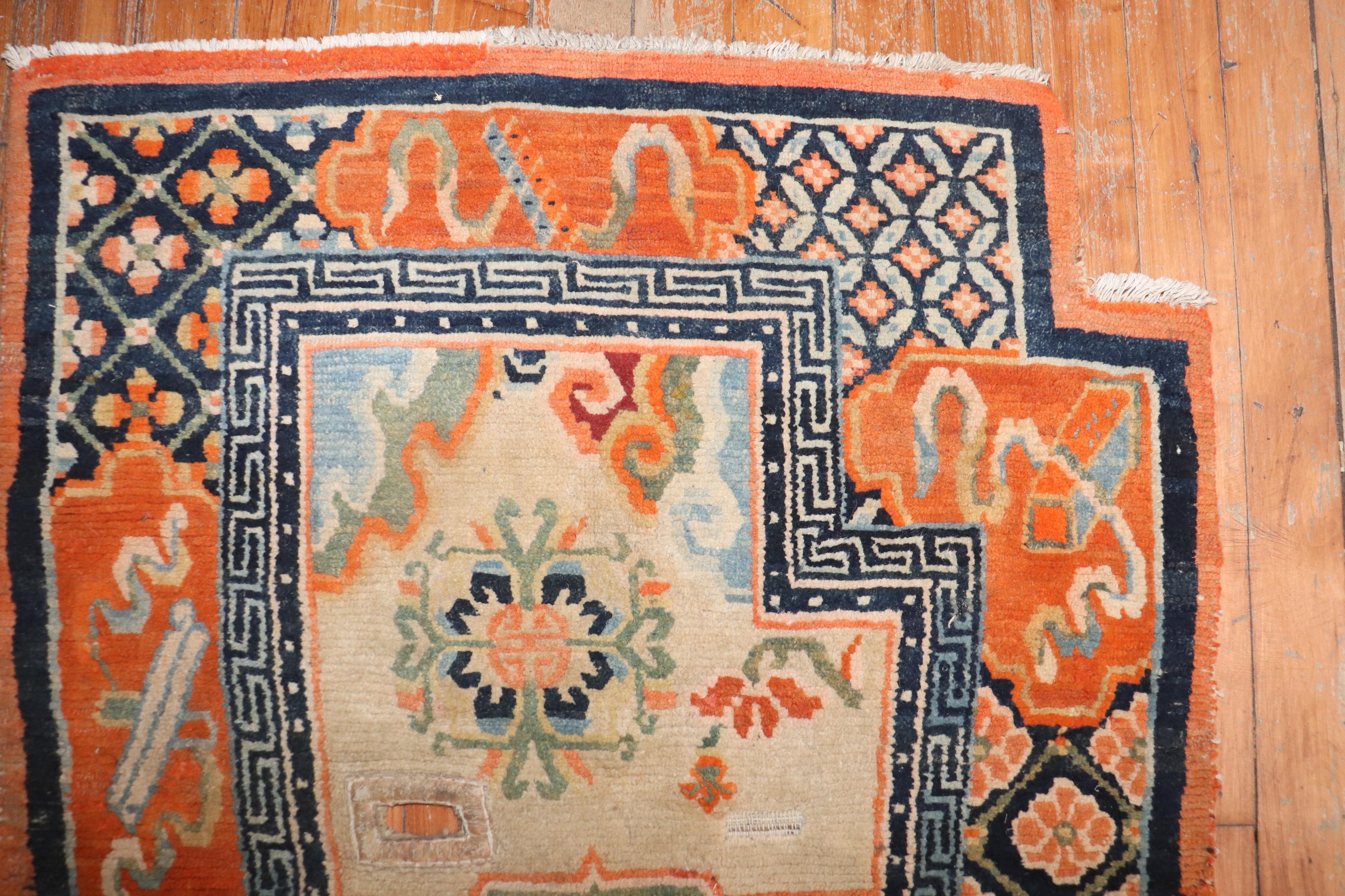 Tibetan Saddlebag Textile Rug For Sale 3