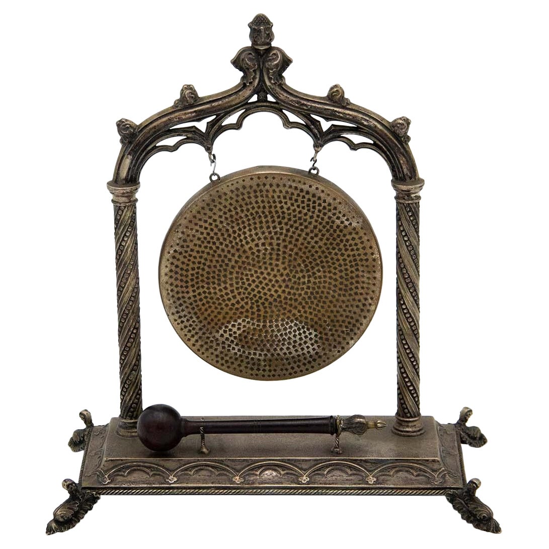 Tibetan silver gong