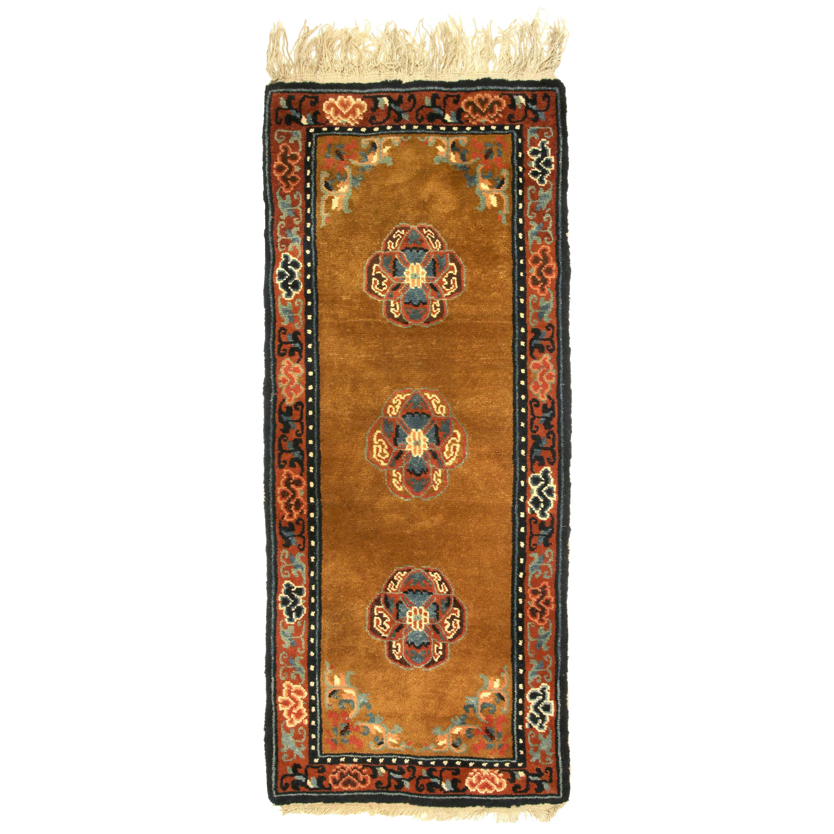 Tibetan Sleeping Carpet 'Khaden', circa 1900 For Sale