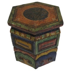 Antique Tibetan Stool Table