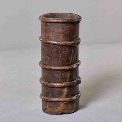 Tibetan Tall Yak Butter Vessel, Circa 1900s