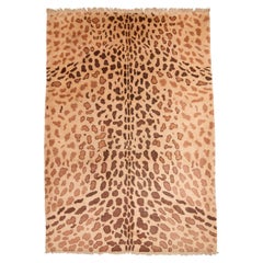 Tibetan tantric leopard skin rug