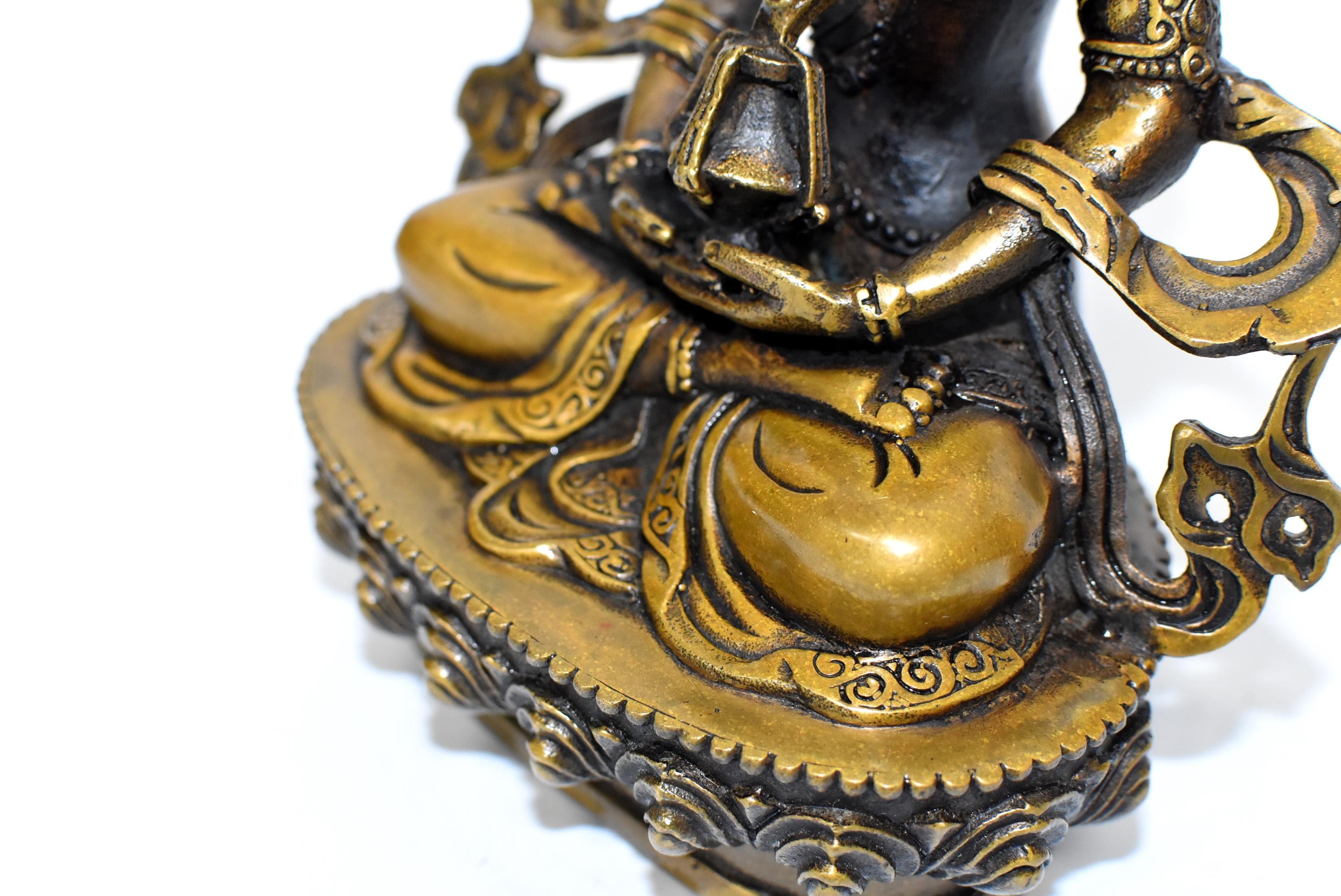 Bouddha tibétain Amitayus tibétain en vente 12
