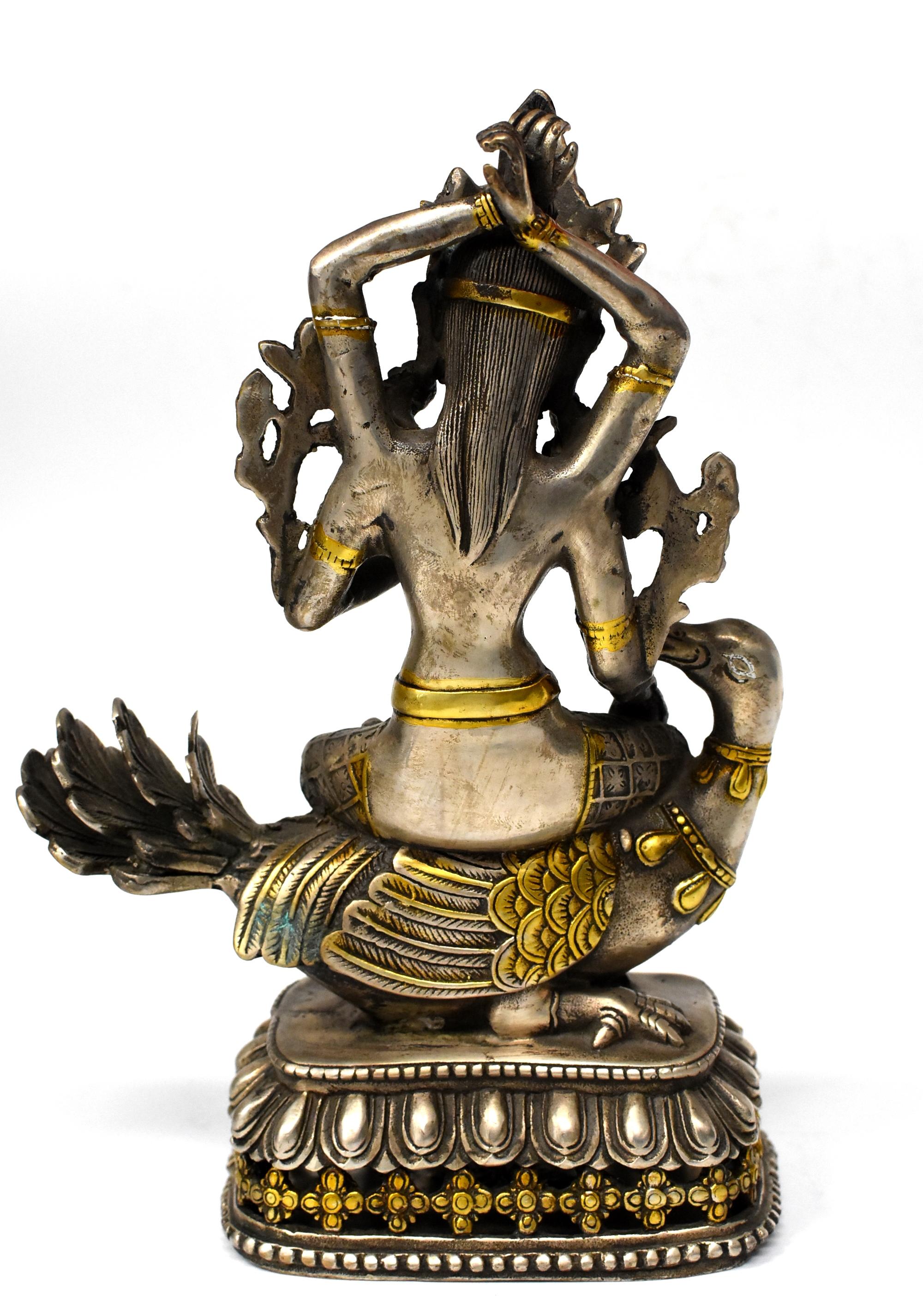 20th Century Tibetan Tara with Recumbent Goose For Sale
