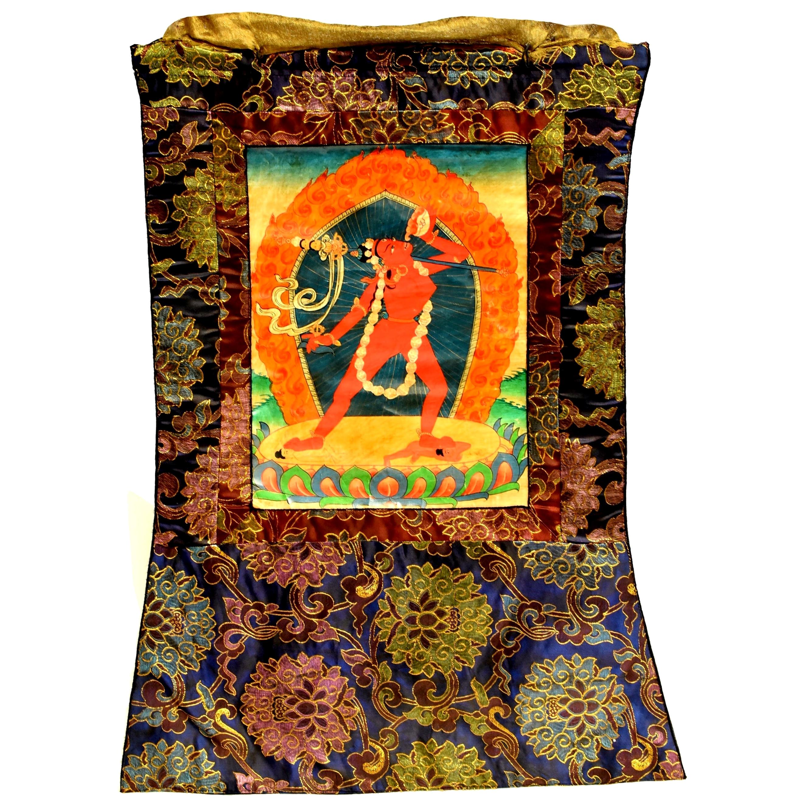 Vintage Tibetan Thangka Goddess Dakinis For Sale
