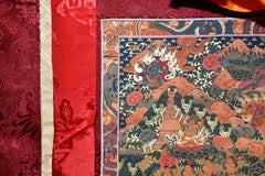 Tibetan Thangka of Teaching Hand Painted Gilded