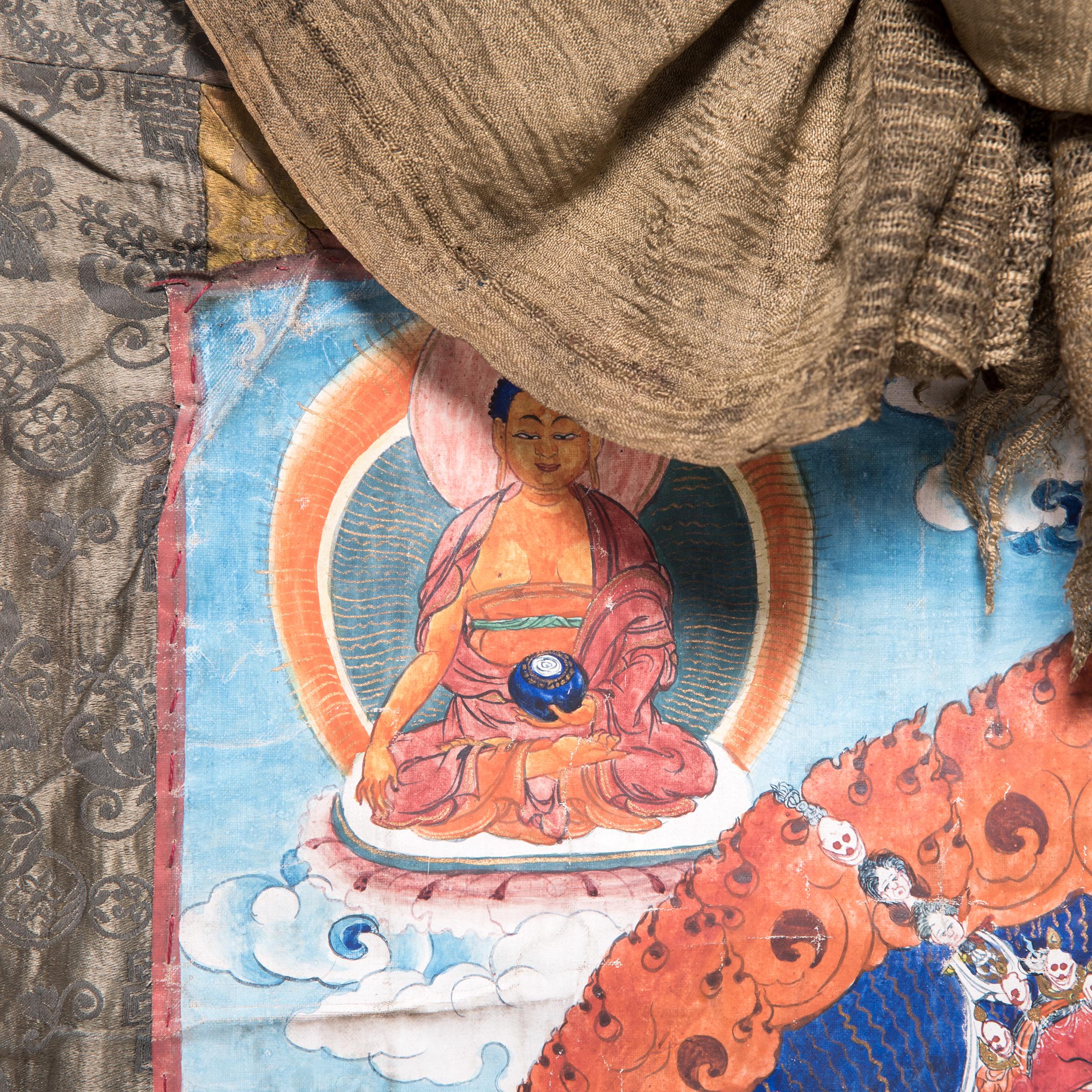 Hand-Painted Tibetan Thangka of Vajrayogini