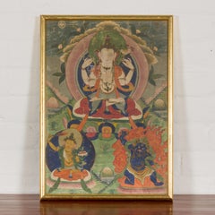 Antique Framed Buddhist Painting