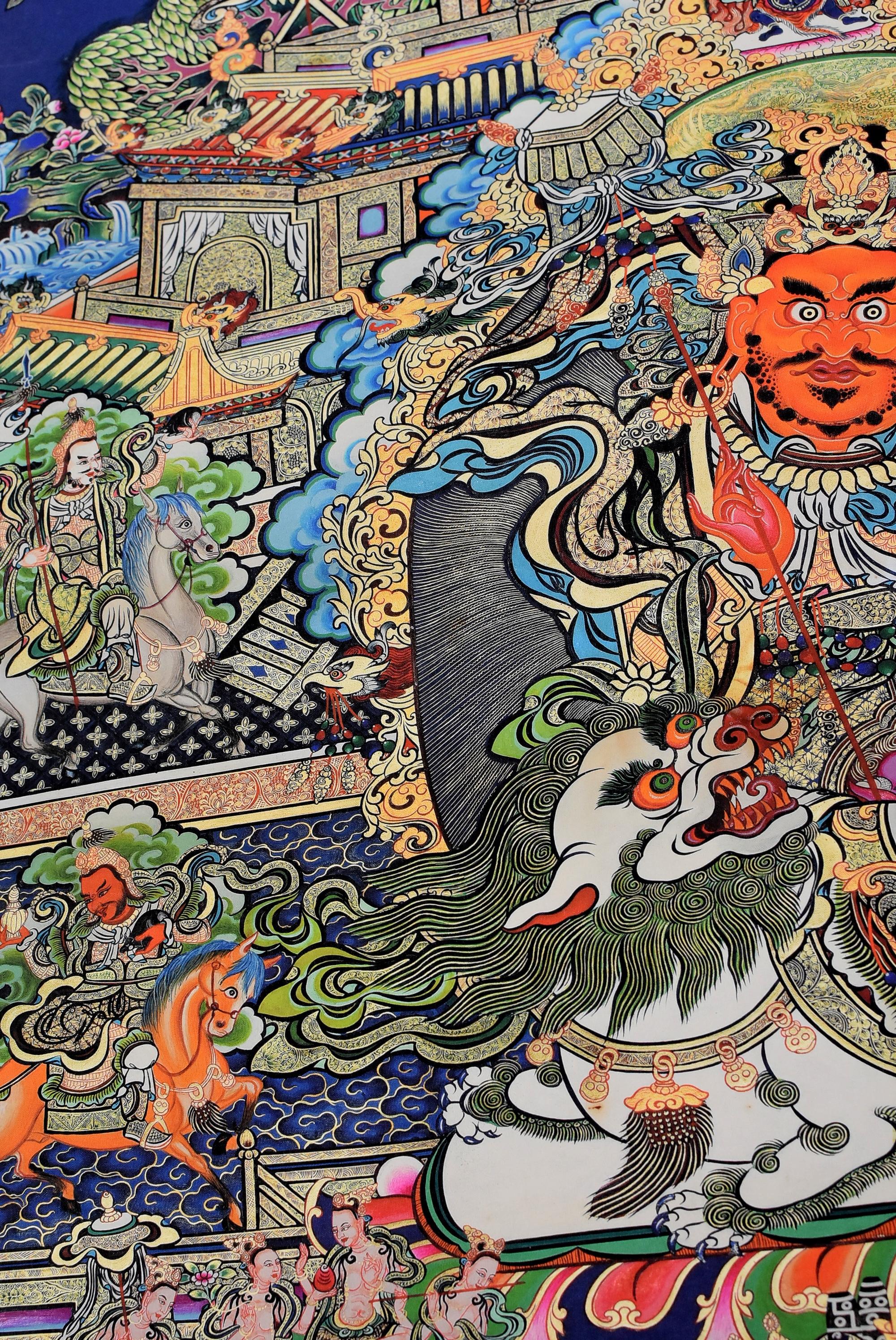 Tibetan Thangka Painting, Dorje Drolo Thanka 3