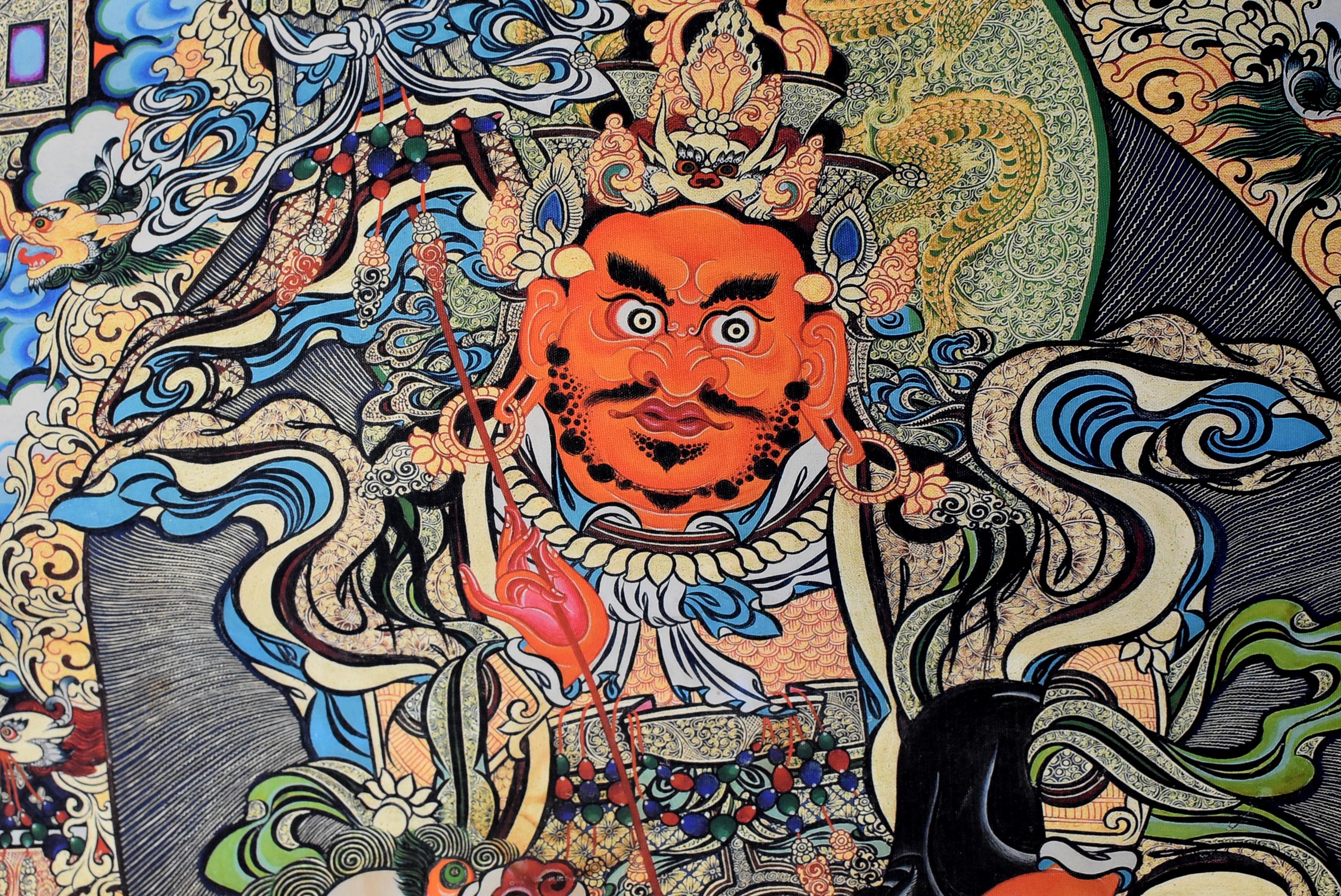 Tibetan Thangka Painting, Dorje Drolo Thanka 6