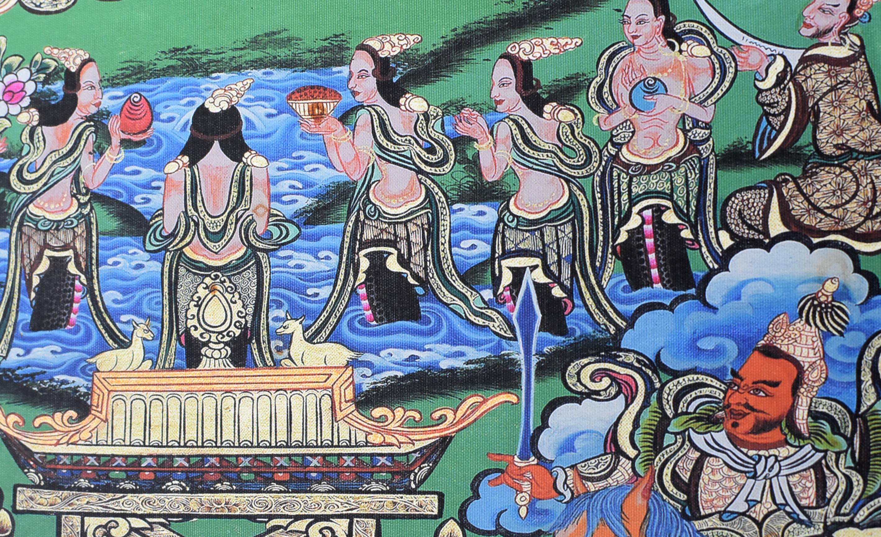 Tibetan Thangka Painting, Dorje Drolo Thanka 9
