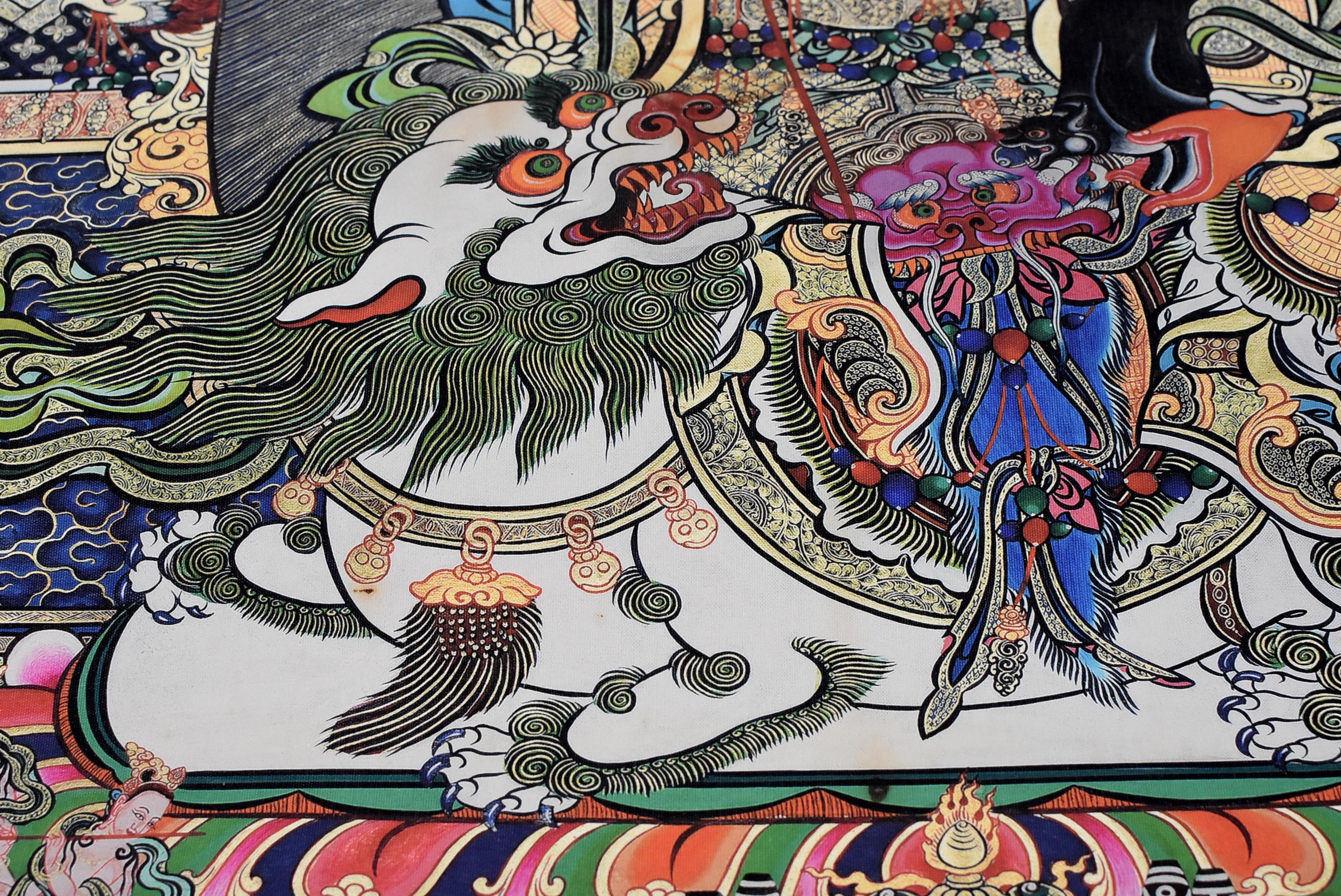 Tibetan Thangka Painting, Dorje Drolo Thanka 10
