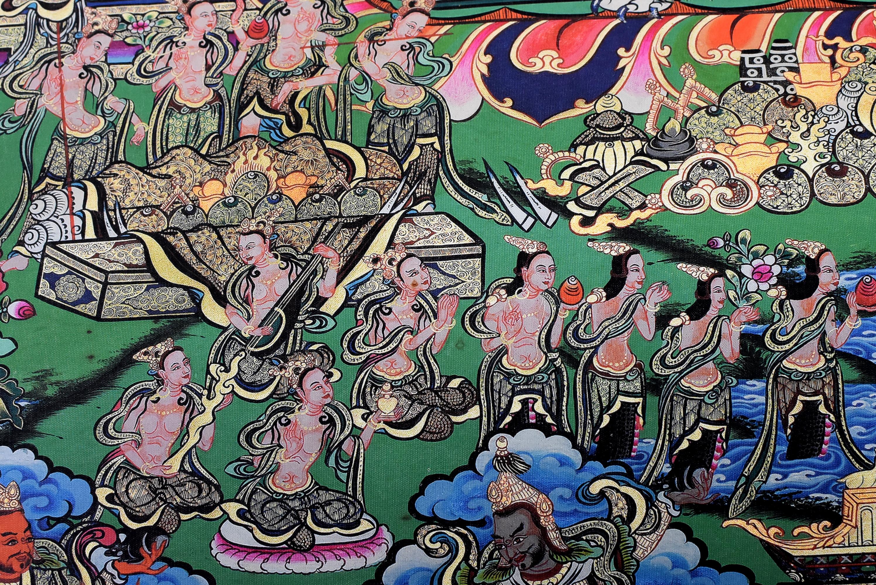 Tibetan Thangka Painting, Dorje Drolo Thanka 11