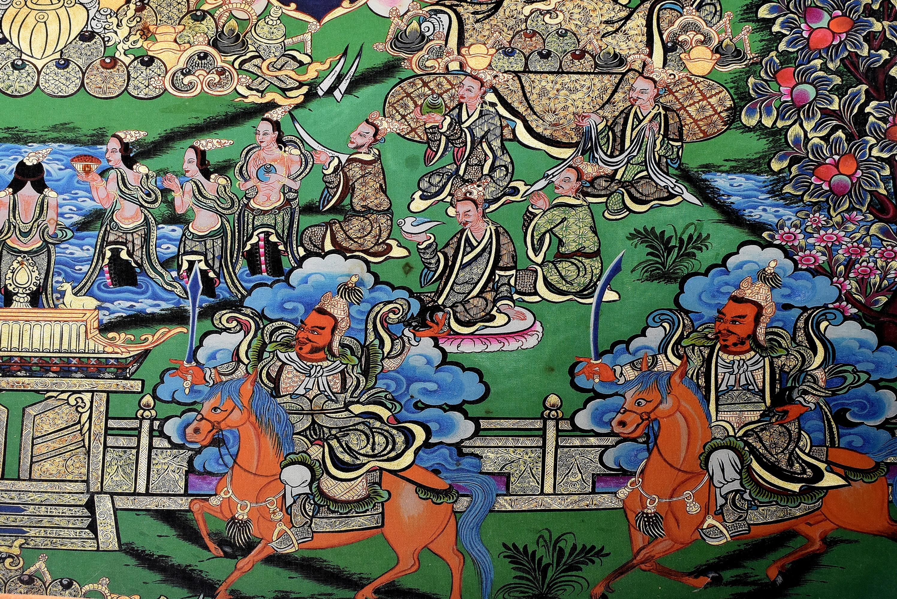 Tibetan Thangka Painting, Dorje Drolo Thanka 1