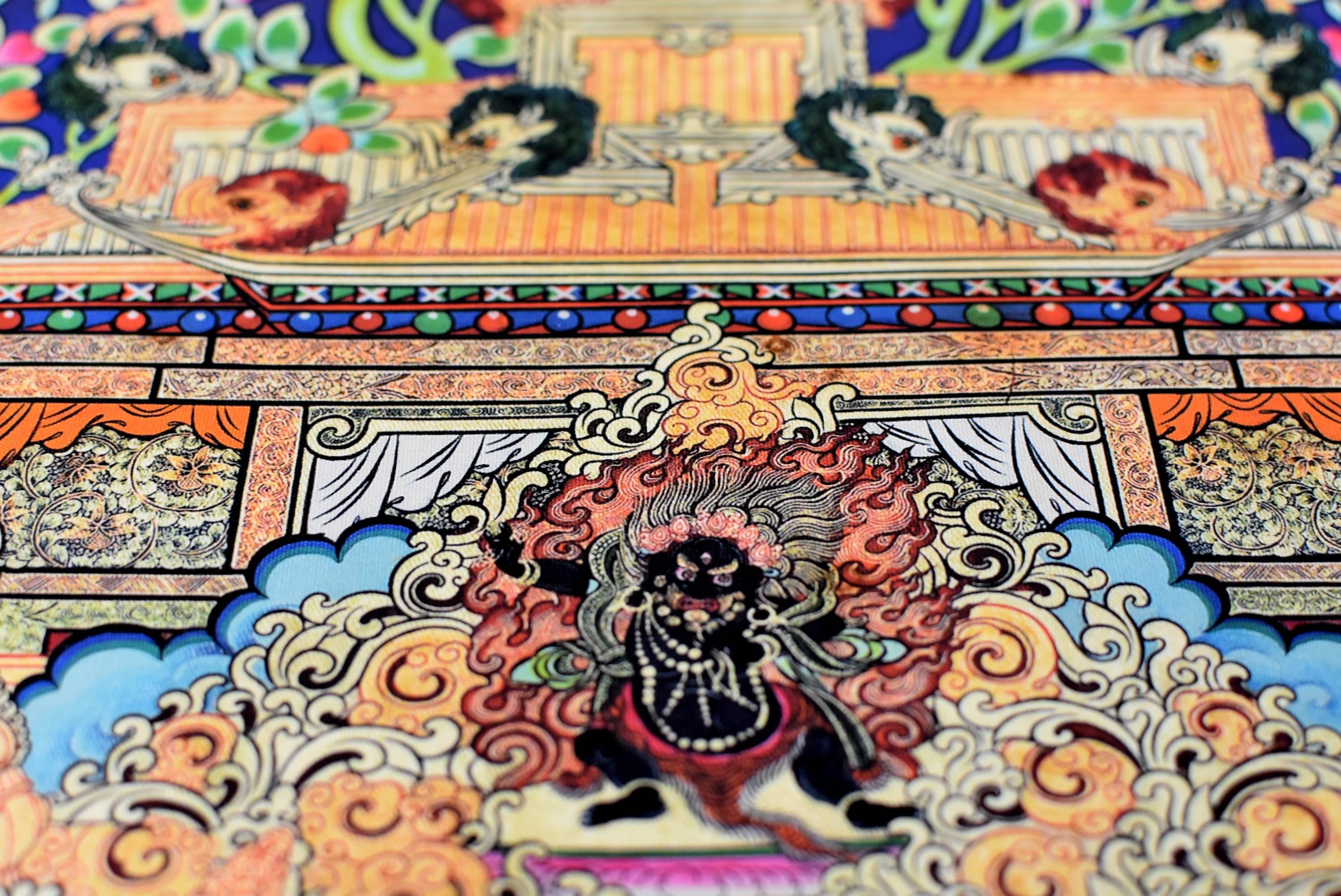 Tibetan Thangka Painting Dorje Drolo, Hand-Painted Thanka 3