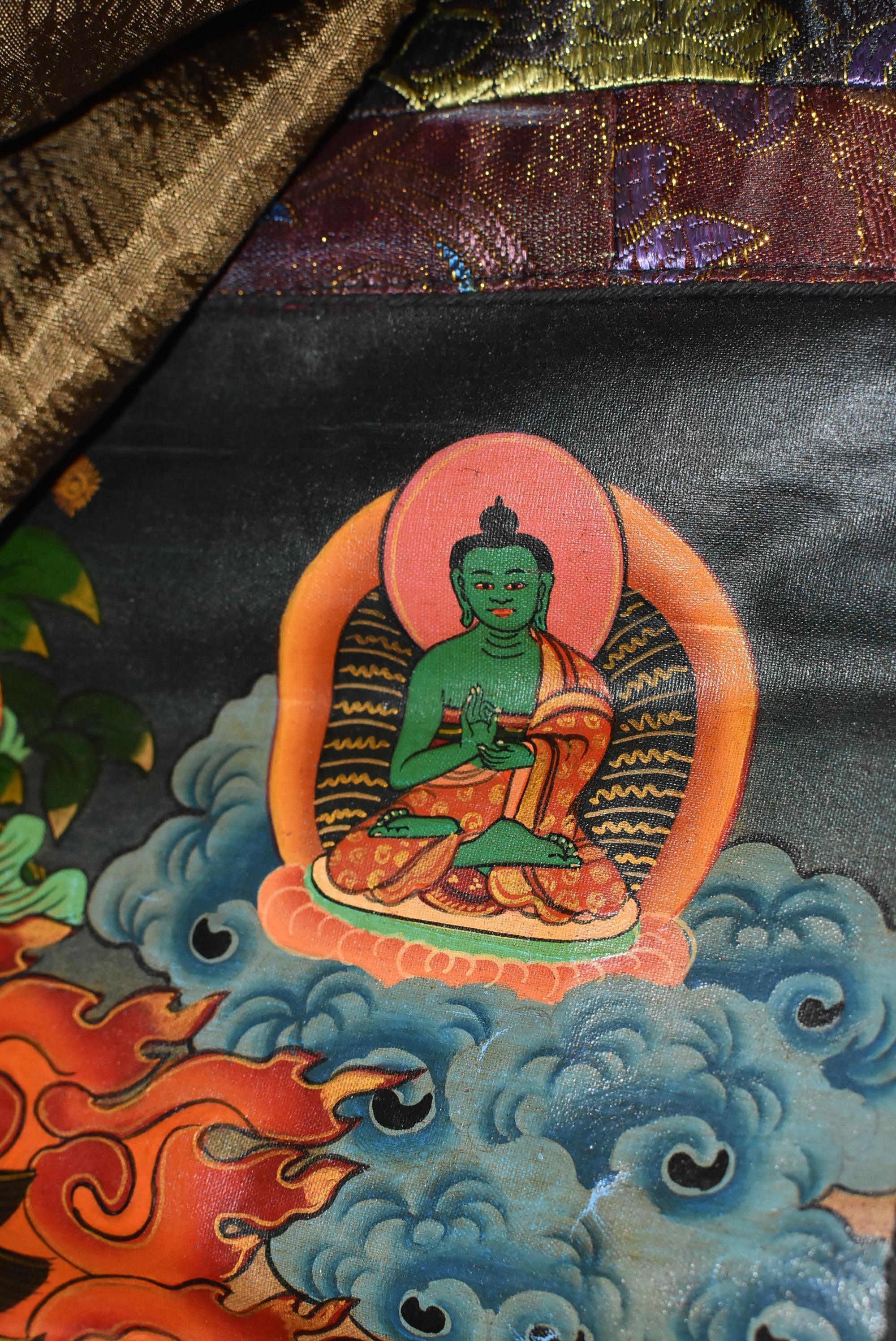 Tibetan Thanka Dorje Drolo, Hand-Painted 9