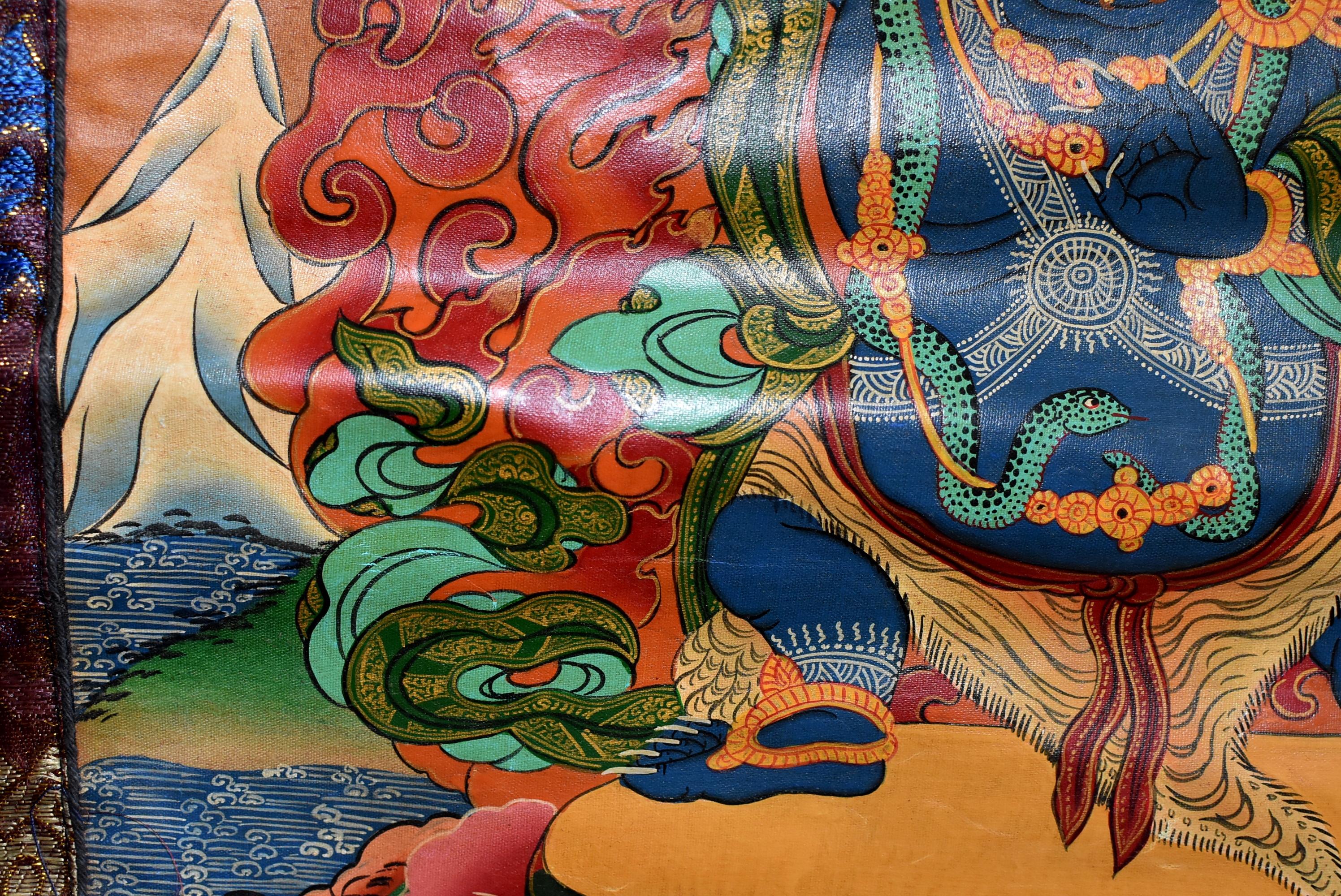 Tibetan Thanka Dorje Drolo, Hand-Painted 15