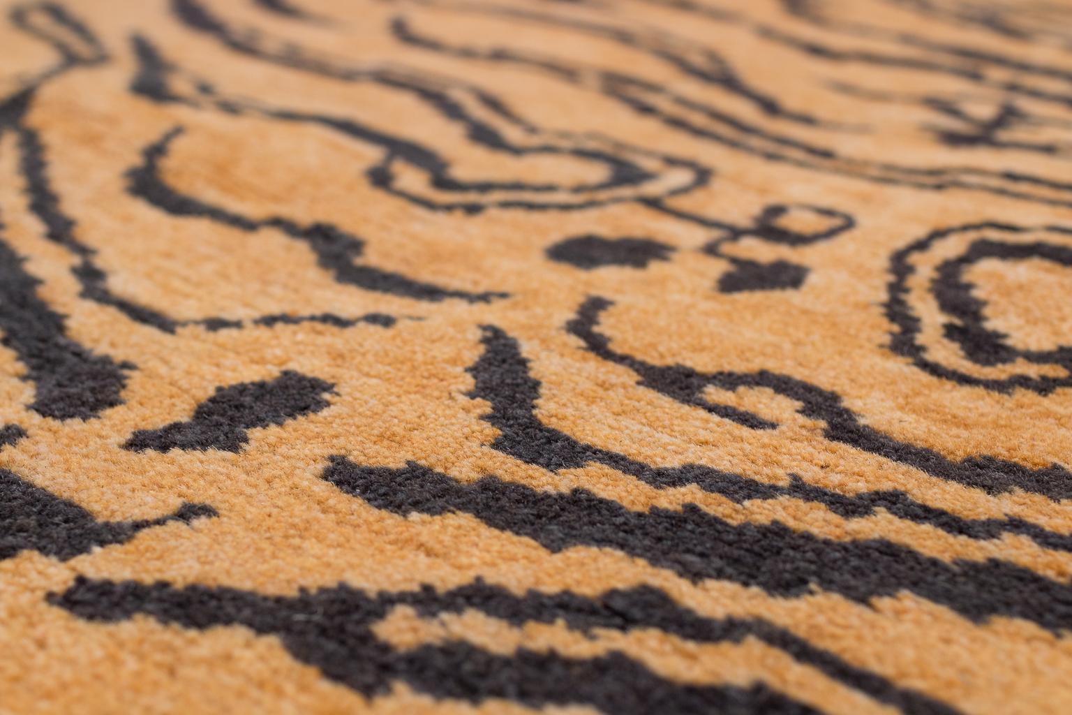 Wool Tibetan Tiger Rug by Carini
