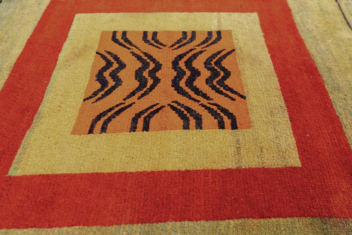 Hand-Knotted Tibetan Tiger Rug For Sale