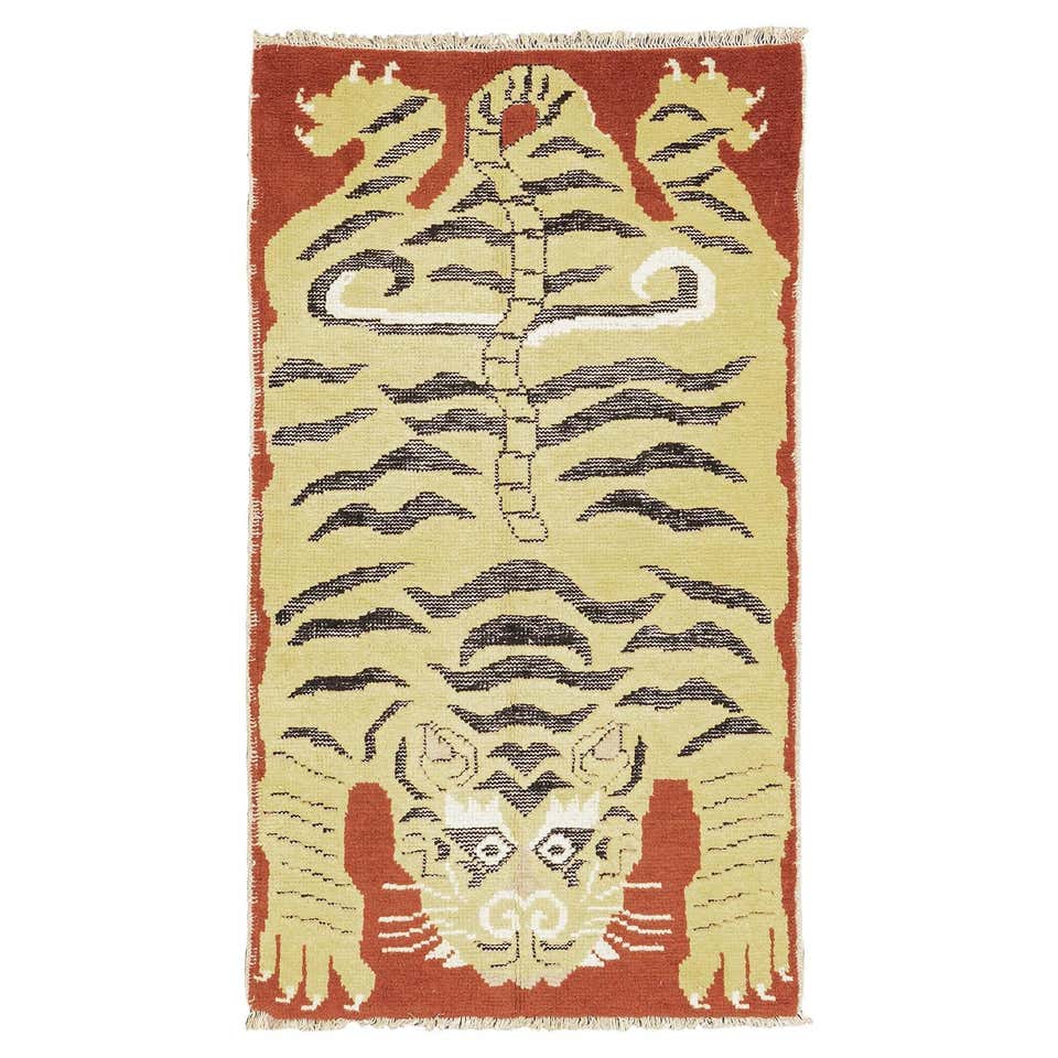 Tibetan Tiger Rug - 125 For Sale on 1stDibs | tibetan tiger rugs ...