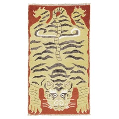 Tibetan Tiger Rug Mid-Century