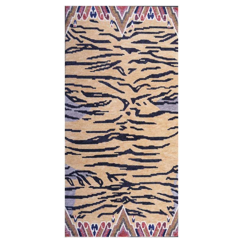 Tibetan Tiger Rug Pure Wool Hand Knotted by Djoharian Collection ...