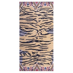 Tibetan Tiger Rug Pure Wool Hand Knotted by Djoharian Collection Antique Design