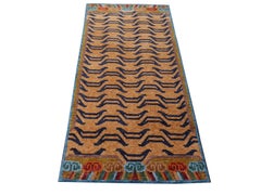 Tibetan Tiger Rug Pure Wool Hand Knotted by Djoharian Collection