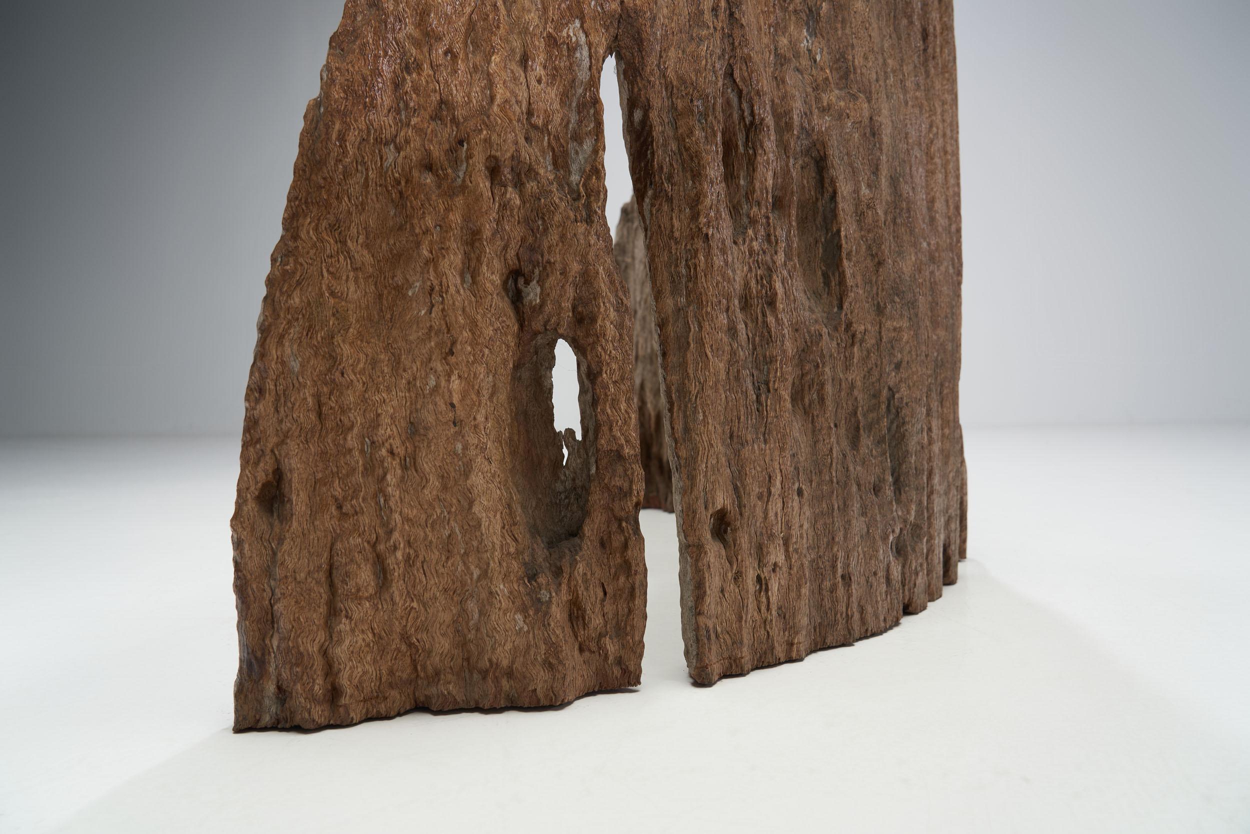 Tibetan Tree Bark Room Divider, Tibet ca 19th Century 11