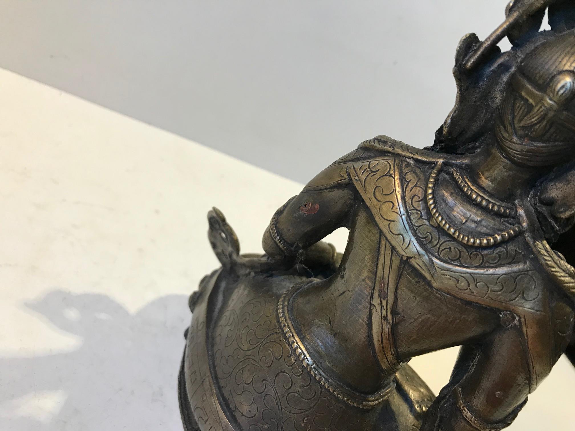 Tibetan Vajrasattva Buddha in Bronze, 19th Century For Sale 5