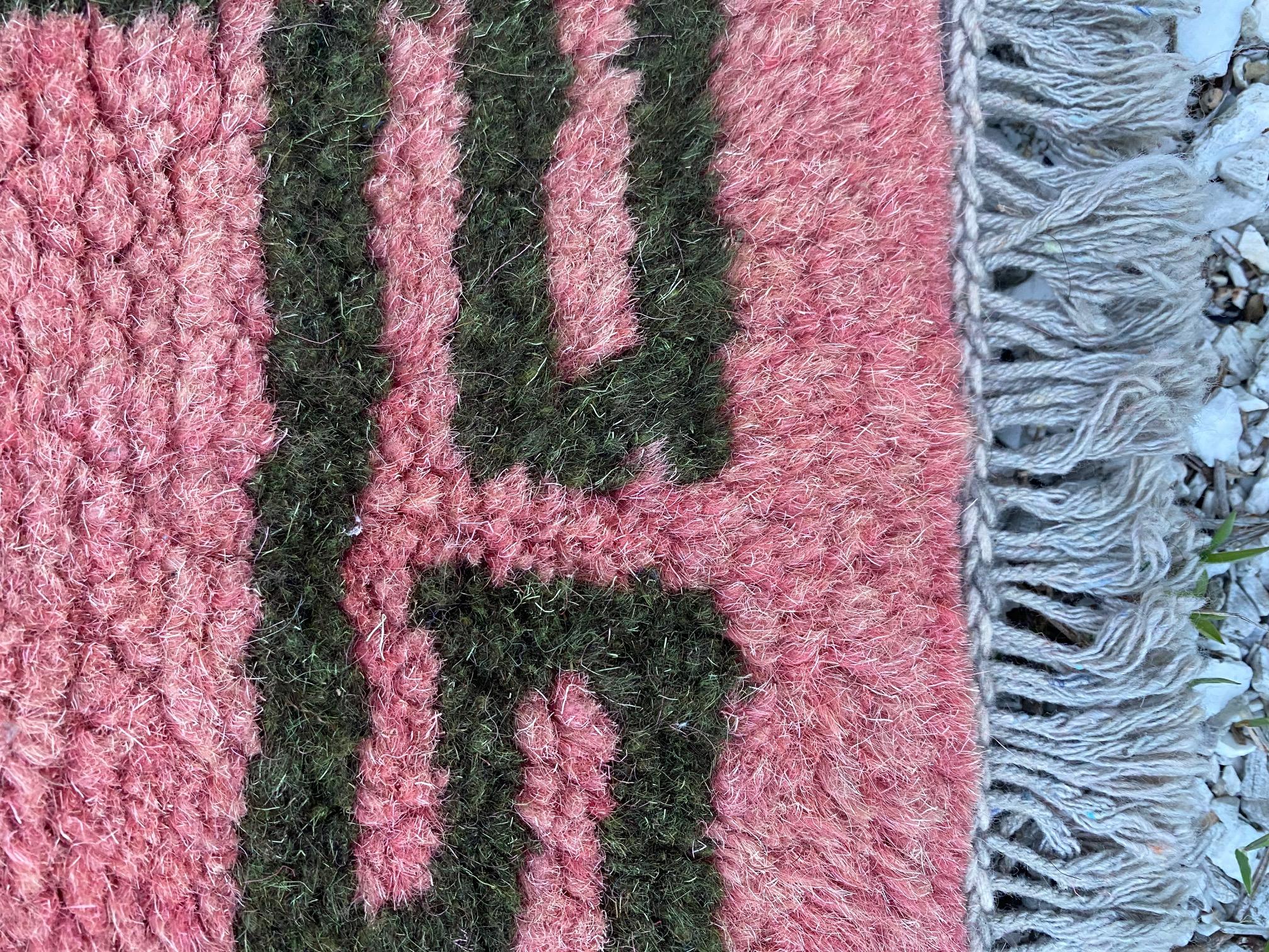 Tibétain Tapis tibétain en laine, vers 1950 en vente