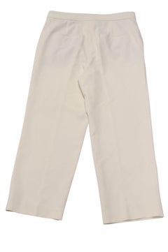 Pantalon skinny court extensible TIbi Anson, couleur ivoire, en polyester