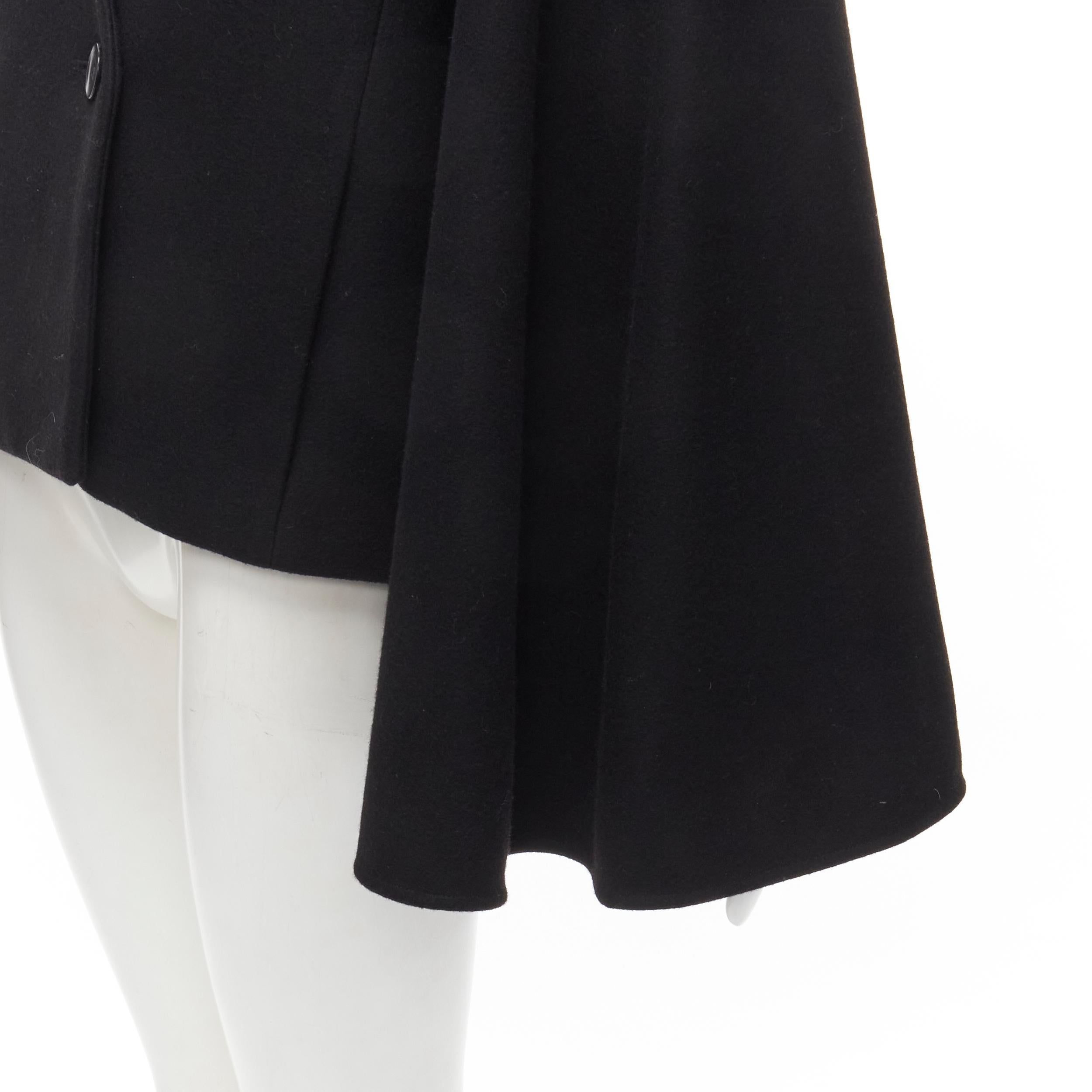 TIBI black virgin wool blend asymmetric cape sleeve button blazer jacket S
Reference: YNWG/A00158
Brand: Tibi
Material: Virgin Wool, Blend
Color: Black
Pattern: Solid
Closure: Button
Lining: Fabric
Made in: China

CONDITION:
Condition: Excellent,