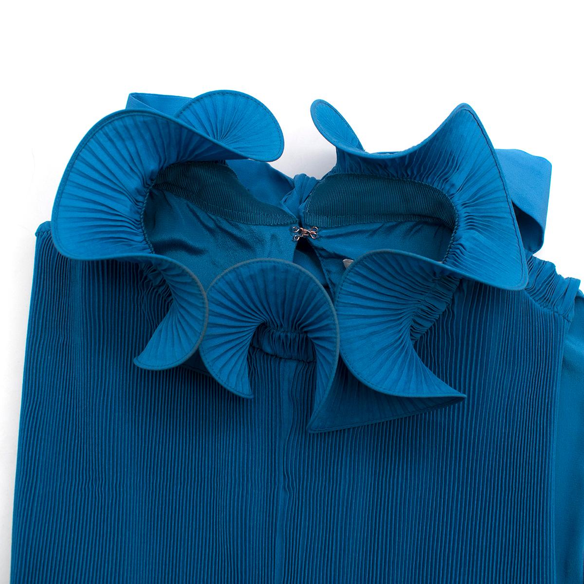 tibi blue dress