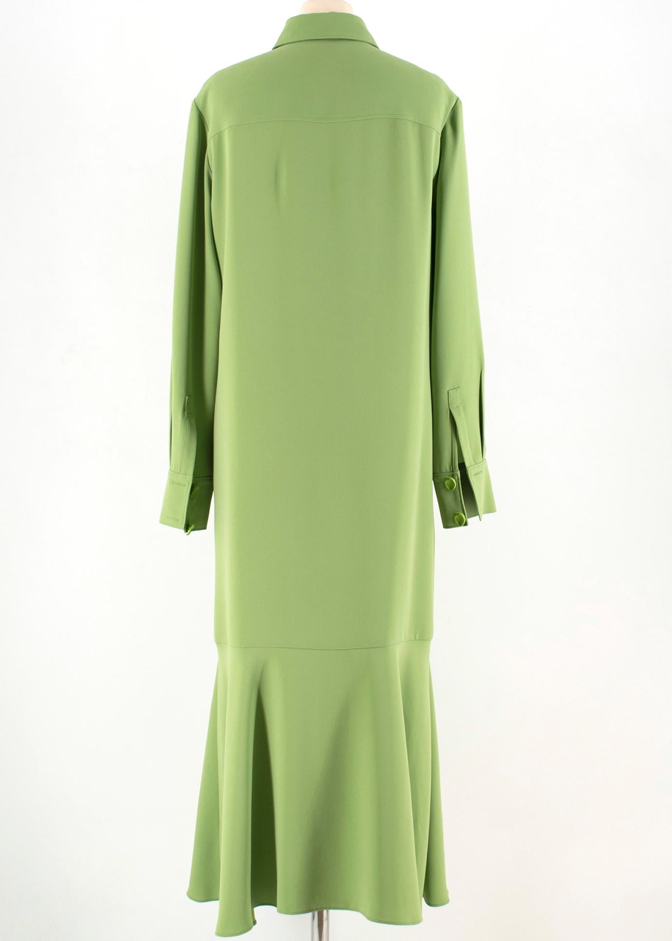 tibi green dress
