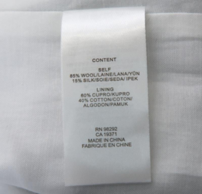 Tibi Grey Cooper Plaided Wool & Silk Cutout Detail  Blazer L In Good Condition For Sale In Dubai, Al Qouz 2