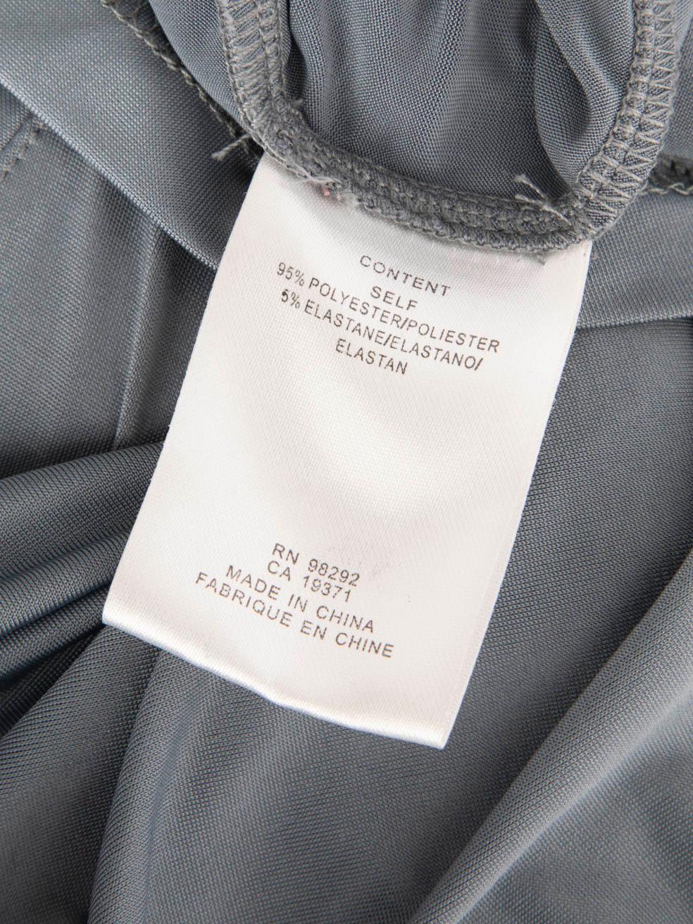 Tibi gris froncé à manches longues, taille XS en vente 2